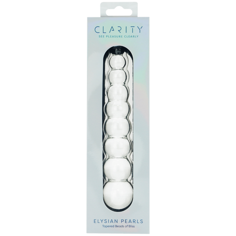 Creative Conceptions Glass Dildo Elysian Pearls Beaded G Spot Stimulation - Glass Sex Toys