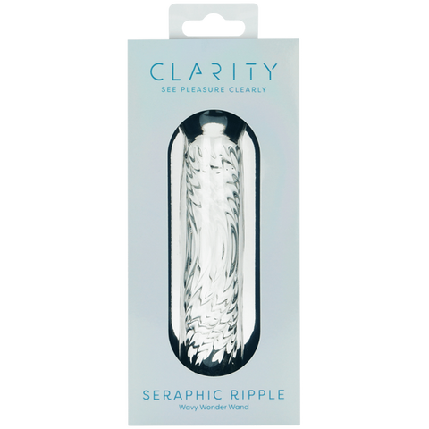 Creative Conceptions Glass Dildo Seraphic Ripple Textured G Spot - Glass Sex Toys