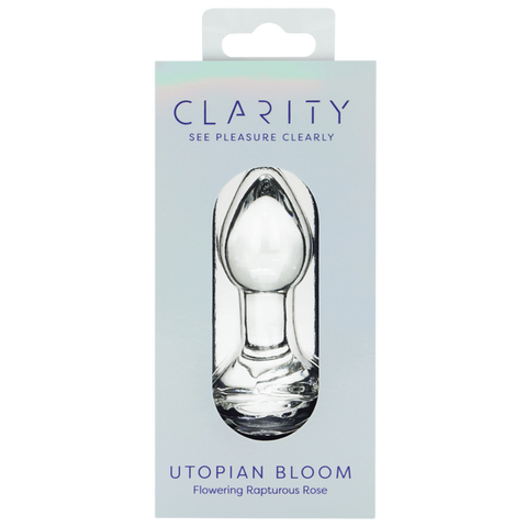 Creative Conceptions Glass Dildo Utopian Bloom Handcrafted Butt Plug - Glass Sex Toys