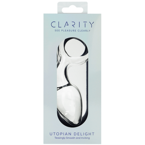 Creative Conceptions Glass Dildo Utopian Delight Handcrafted Butt Plug - Glass Sex Toys