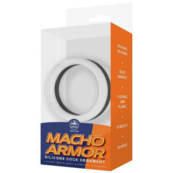 Excellent Power Stretchy Silicone Cock Ornament - Grey - Stretchy Cock Rings