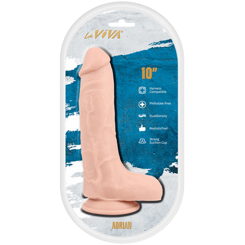 Thrilling 10-Inch Tradie Dildo - Realistic and Harness-Compatible - Realistic Dildos