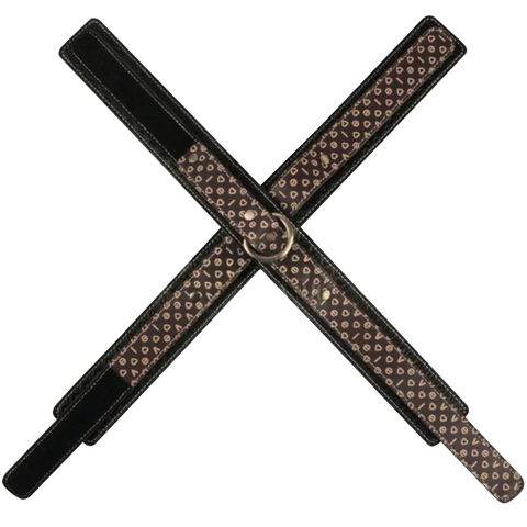 Lovetoy Crossed Shaped Design Fetish Handcuffs - Cuffs And Restraints