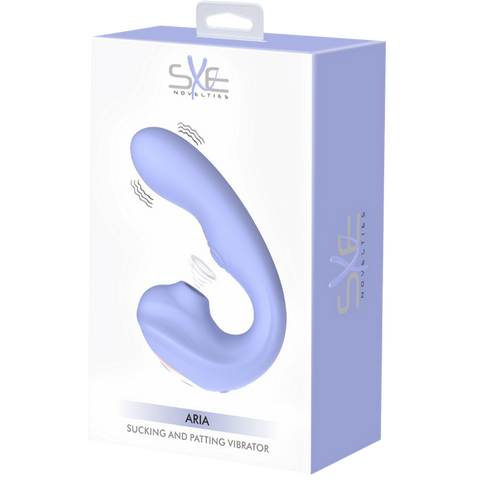 SXE Novelties Aria Sucking and Patting Vibrator - Clit Ticklers and Pulsators