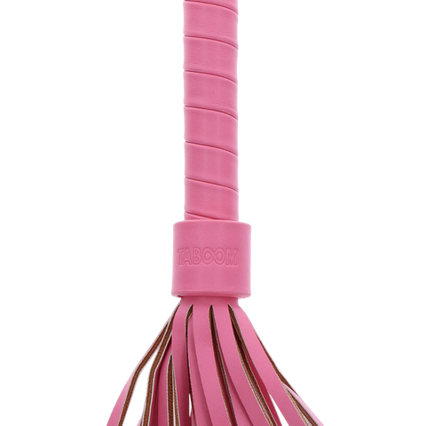 Scala Whip (Pink) Vegan Leather BDSM Impact Play - Whips And Crops