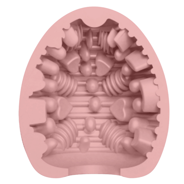 Pretty Love Pleasure Egg Ribbed Textured Male Masturbator - - Masturbators and Strokers