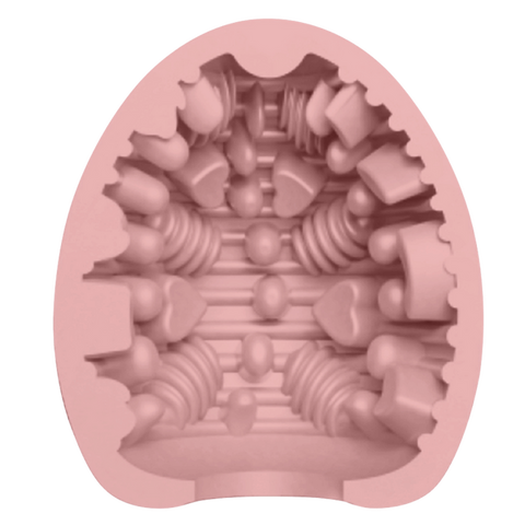 Baile Pretty Love Pleasure Egg Ribbed Textured Male Masturbator Stroker - Masturbators and Strokers