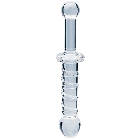 Creative Conceptions Glass Dildo Elysian Swirl Spiral Texture - Glass Sex Toys