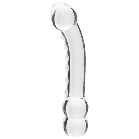 Creative Conceptions Glass Dildo Celestial Ridge Ridged Double Ended - Glass Sex Toys