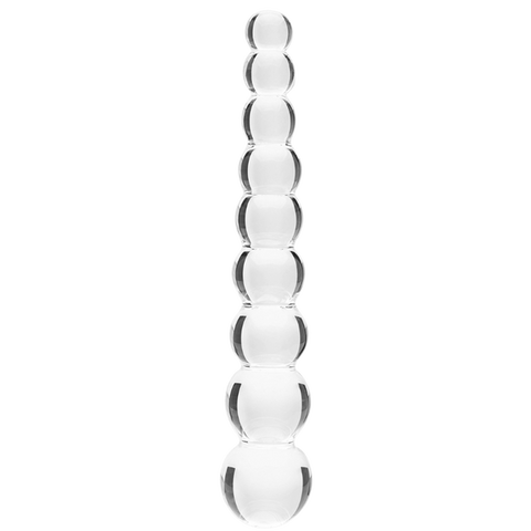 Creative Conceptions Glass Dildo Elysian Pearls Beaded G Spot Stimulation - Glass Sex Toys