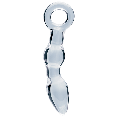 Creative Conceptions Glass Dildo Utopian Mystique Ribbed Design - Glass Sex Toys