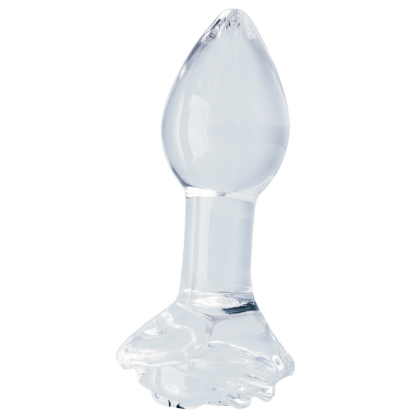 Creative Conceptions Utopian Bloom Glass Butt Plug - - Glass Sex Toys