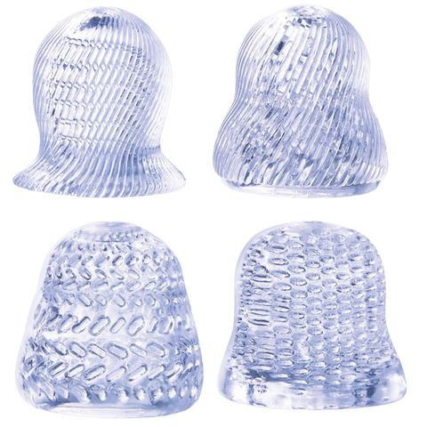NANMA Corporation 4 in 1 Male Glans Stroker Set with Four Textures - Masturbators and Strokers