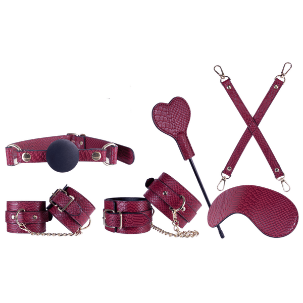 Excellent Power Sovereign Luxury Bondage Set - Red - Bondage Kits