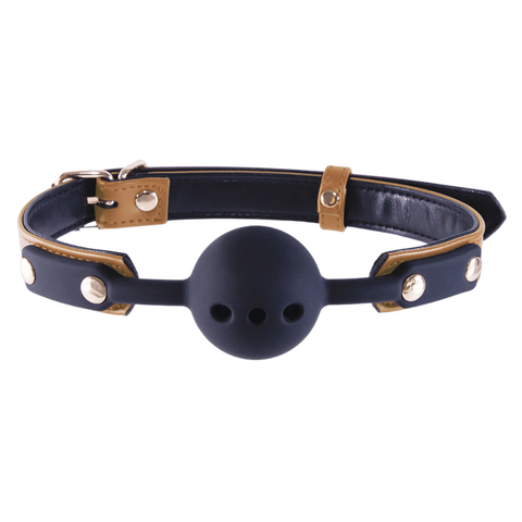 Nanma Breathable BDSM Play Silicone Gag Ball - Bondage Gags and Bits