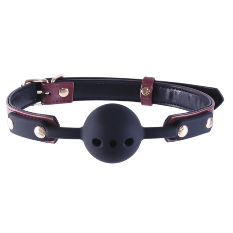 Nanma Breathable BDSM Play Silicone Gag Ball - Bondage Gags and Bits