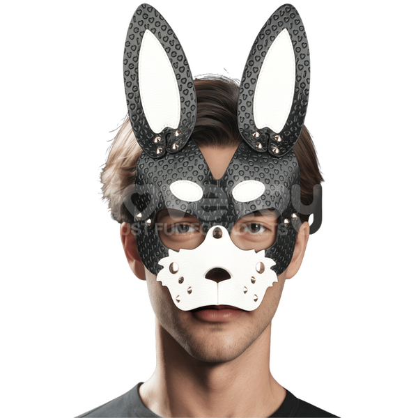 Lovetoy BDSM Play Adjustable Rebel Bunny Mask - - Masks And Blindfolds