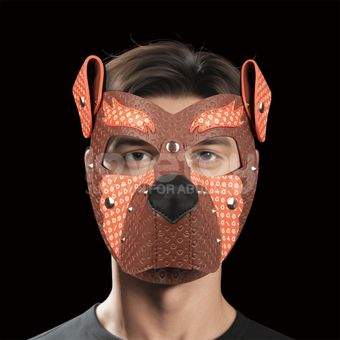 Lovetoy Fox Pup PU Leather Fetish Play Mask - Masks And Blindfolds