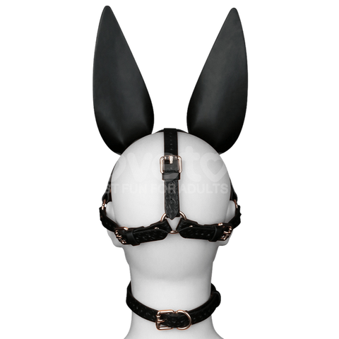 Lovetoy Dark Sculpted Bunny Ears BDSM Mask - Masks And Blindfolds