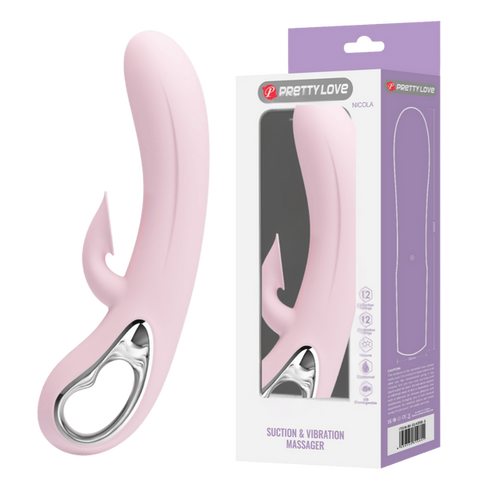 Pretty Love Nicola Rechargeable Silicone Rabbit Vibe - Rabbit Vibrators