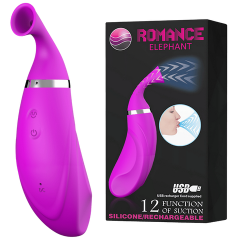 Baile Romance Elephant Rechargeable Clitoral Vibrator - Clit Ticklers and Pulsators