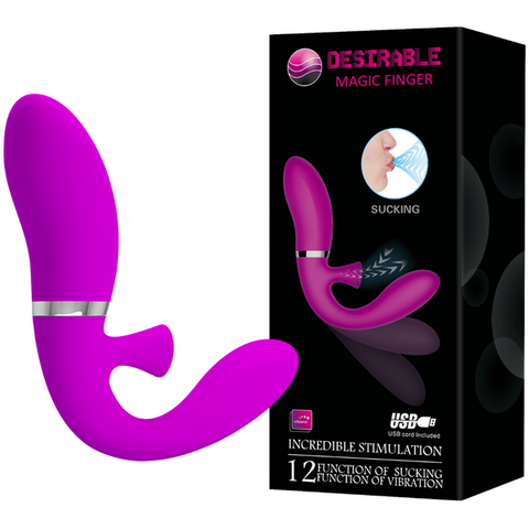 Baile Desirable Magic Finger Vibrator With Suction - Finger and Tongue Vibrators