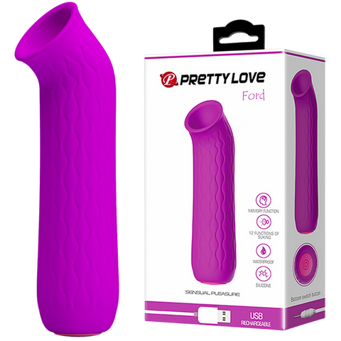 Baile Ford 12 Functions Rechargeable Clitoral Massager - Clit Ticklers and Pulsators