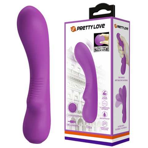 Pretty Love Elsa Rechargeable Silicone Massager - G-Spot Vibrators