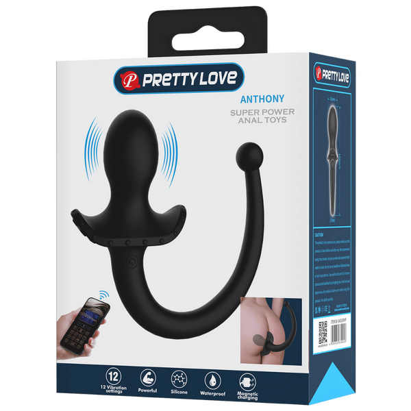 Baile Anthony Vibrating App Control Tail Anal Plug - Butt Plugs