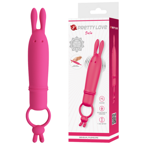 Baile Delia Bunny 10 Functions Finger Vibrator - Finger and Tongue Vibrators