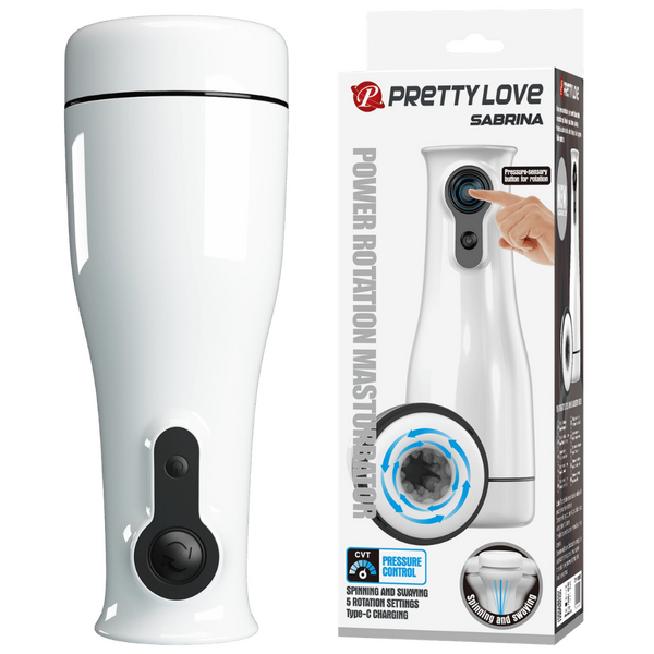 Baile Rechargeable Sabrina Rotating Male Masturbator - Masturbators and Strokers
