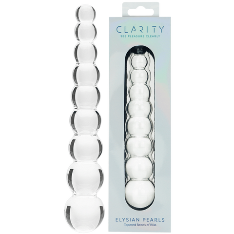Creative Conceptions Glass Dildo Elysian Pearls Beaded G Spot Stimulation - Glass Sex Toys