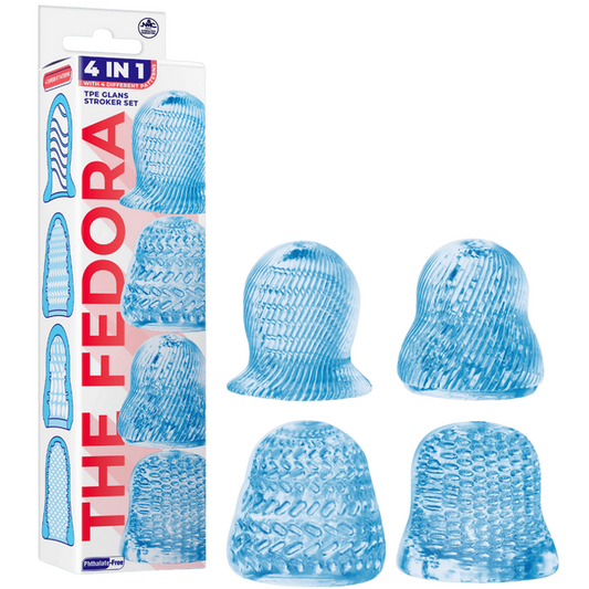 Nanma Corporation 4 in 1 Male Glans Stroker Set - Blue - Masturbators and Strokers