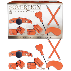Excellent Power Sovereign Luxury Bondage Set - Orange - Bondage Kits