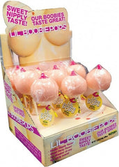 Hott Products Lil' Boobie Shaped 9 Piece Lollipops - Default Title - Party Gifts and Novelties