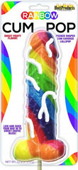 Hott Products Pecker Shaped Cum Covered Rainbow Lollipop - Default Title - Party Gifts and Novelties