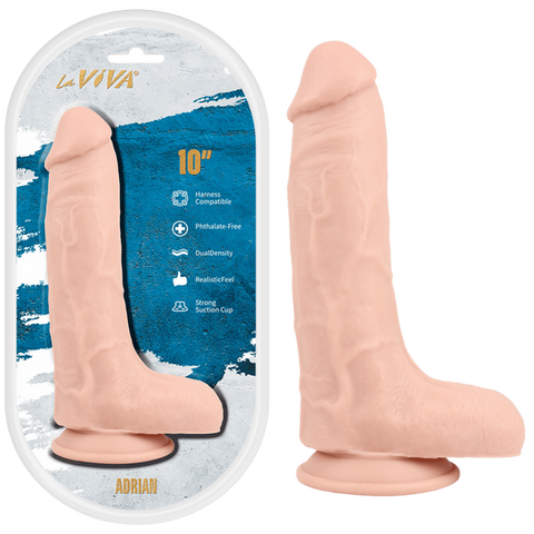 Thrilling 10-Inch Tradie Dildo - Realistic and Harness-Compatible - Realistic Dildos