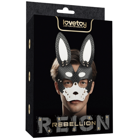 Lovetoy BDSM Play Adjustable Rebel Bunny Mask - Masks And Blindfolds