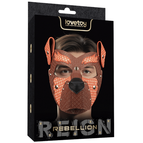Lovetoy Fox Pup PU Leather Fetish Play Mask - Masks And Blindfolds
