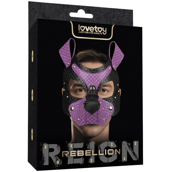 Lovetoy Wicked Pup Play Durable Bondage Mask - - Masks And Blindfolds