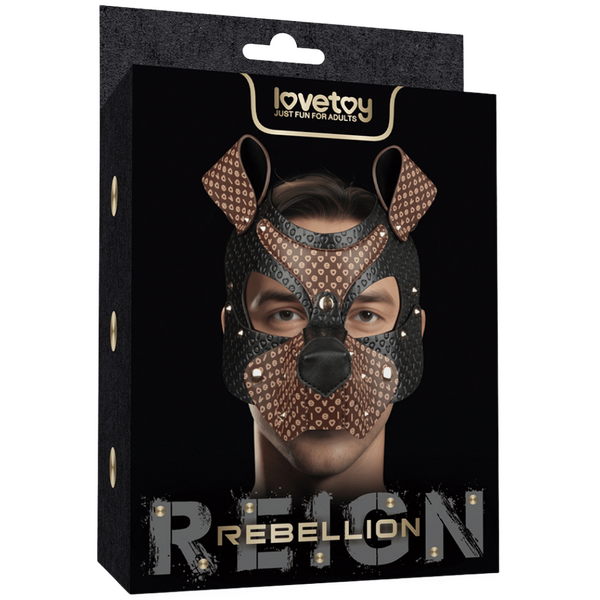 Lovetoy Classic Pup Mask With Removable Muzzle - Masks And Blindfolds
