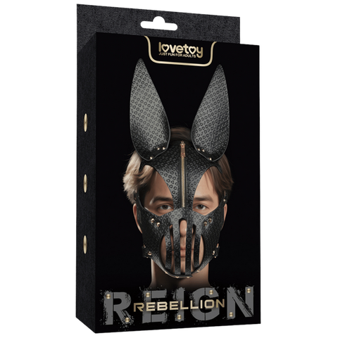 Lovetoy Dark Sculpted Bunny Ears BDSM Mask - Masks And Blindfolds