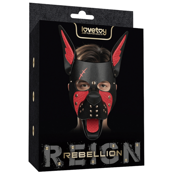 Lovetoy Scarred Alpha Pup Fetish Play Mask - Masks And Blindfolds