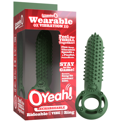 Screaming O OYeah Rechargeable Rideable Vibrating Cock Ring - Vibrating Cock Rings