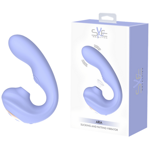 SXE Novelties Aria Sucking and Patting Vibrator - Clit Ticklers and Pulsators