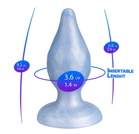 Slixed Diamond Fantasy Liquid Silicone Anal Plug