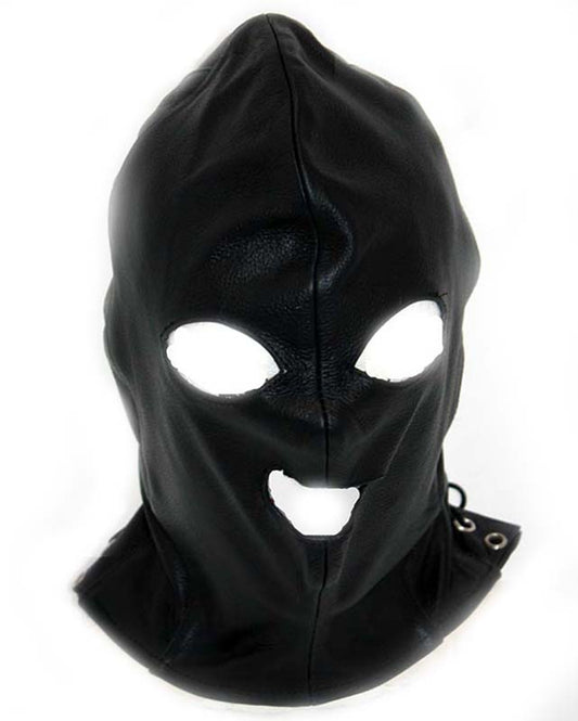 Leather Executioner Bondage Hood - - Bondage Hoods