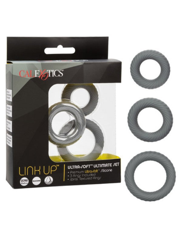 Link Up Ultra-Soft Ultimate Set - - Stretchy Cock Rings