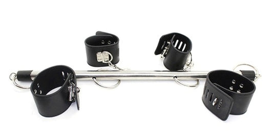 Locking Wrist and Ankle Spreader Bar with Cuffs - - Spreaders and Hangers
