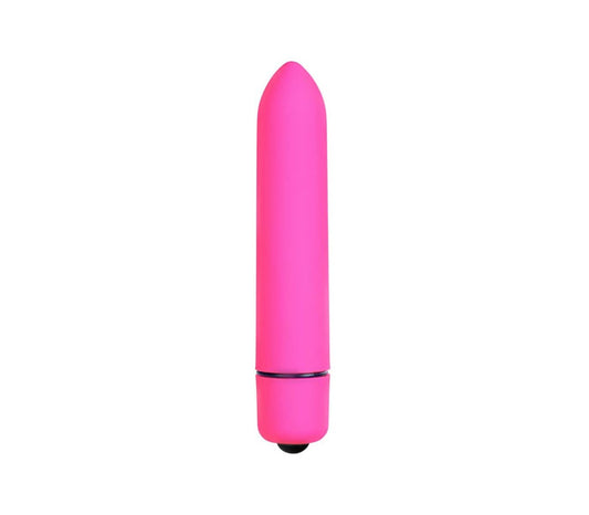 Love In Leather 10 Speed Bullet Vibrator - Hot Pink - Bullet Vibrators